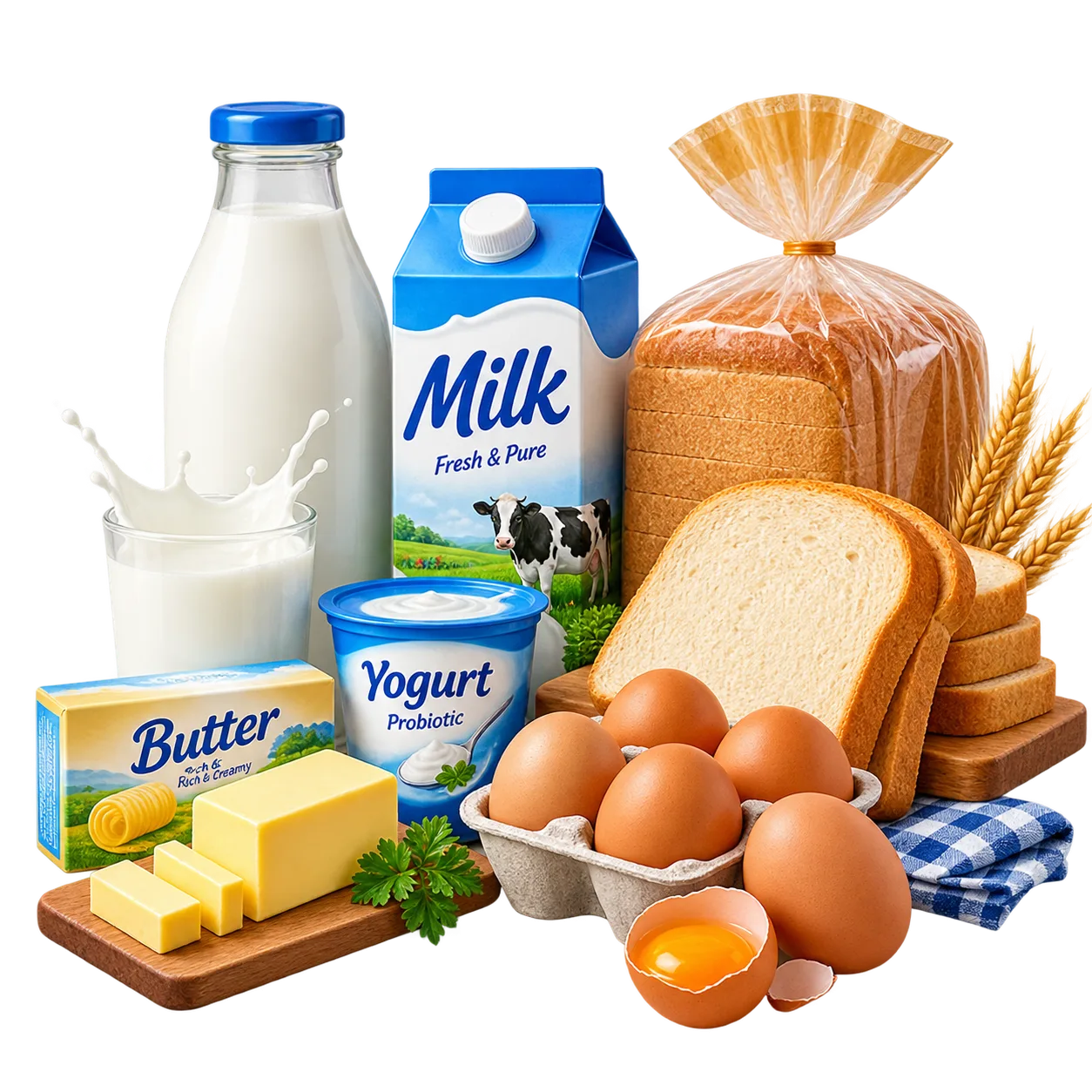 Dairy, Bread & Eggs