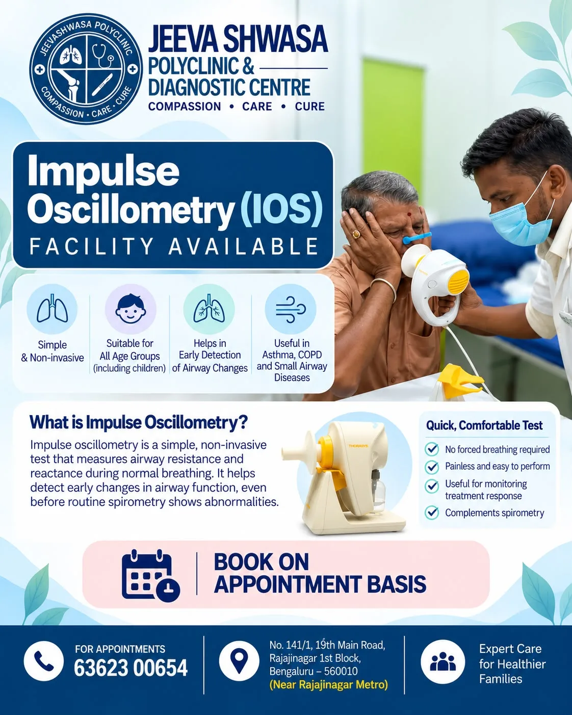 Impulse Oscillometry clinic infographic