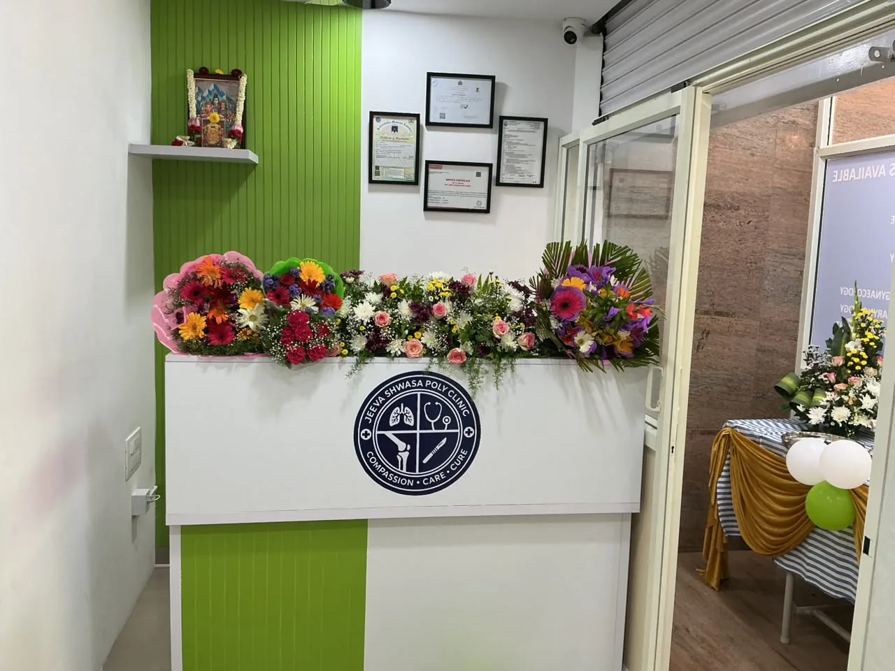 Reception & Registration at Jeeva Shwasa Polyclinic