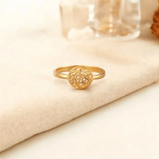 Delicate Details Gold Finger Ring for Kids