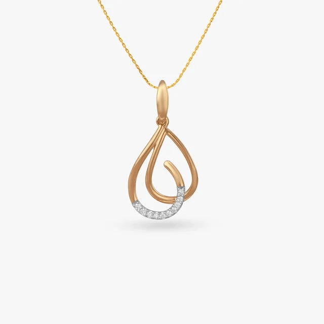 Inner Arc Diamond Pendant