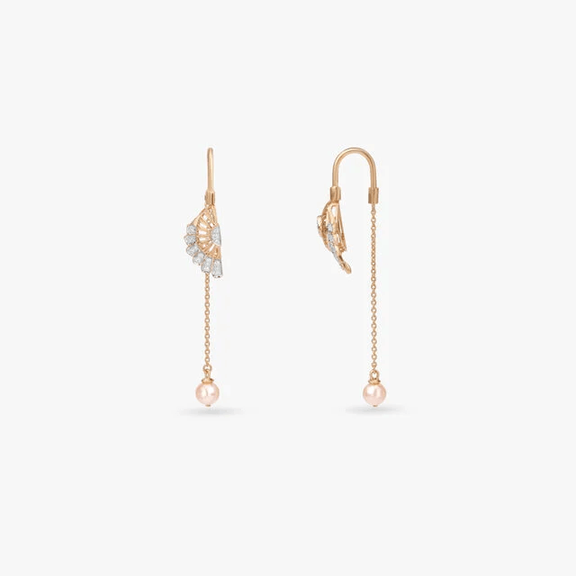 Drift Wing Diamond Drop Earrings