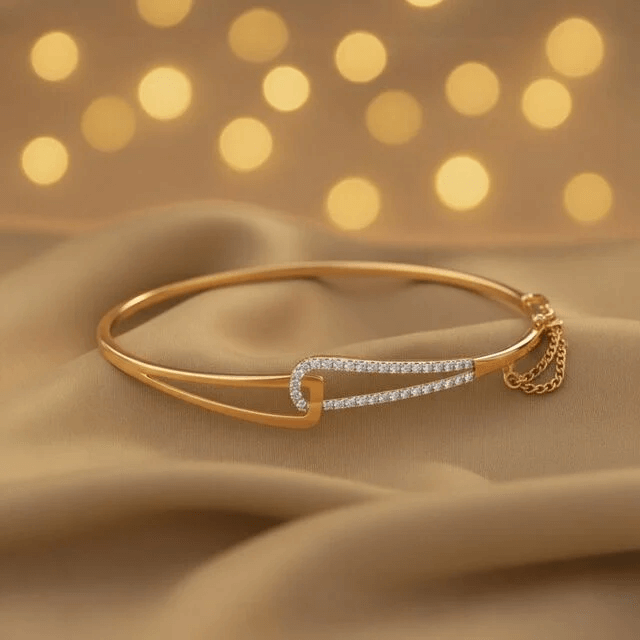 Delicate Diamond Bangle