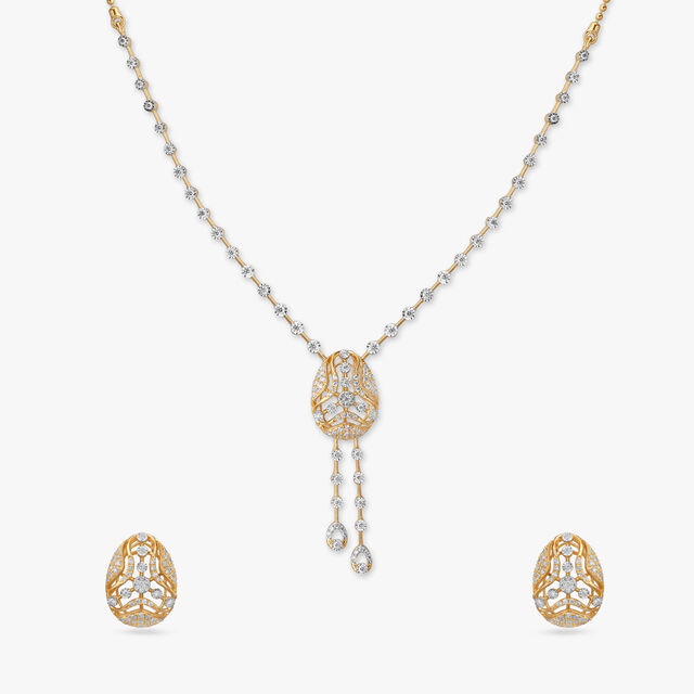Tranquil Beauty Diamond Necklace Set