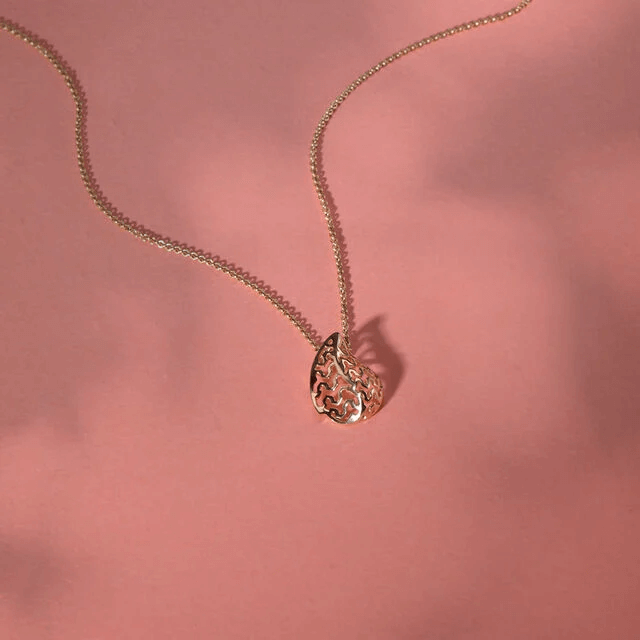 14KT Gleaming Harvest Gold Pendant