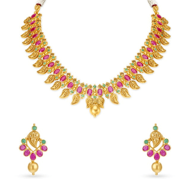 Vibrant Traditional Necklace Set