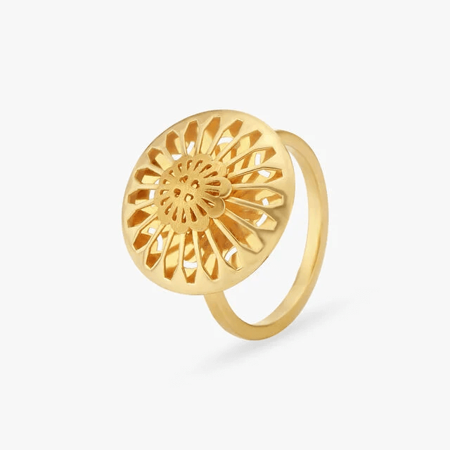 Floral Filigree Finger Ring