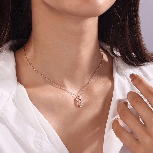 14KT Gleaming Harvest Gold Pendant